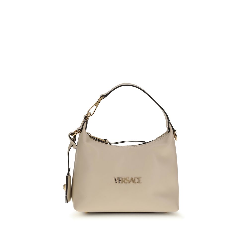 Versace Beige Calf Leather Bos Taurus Handbag Versace
