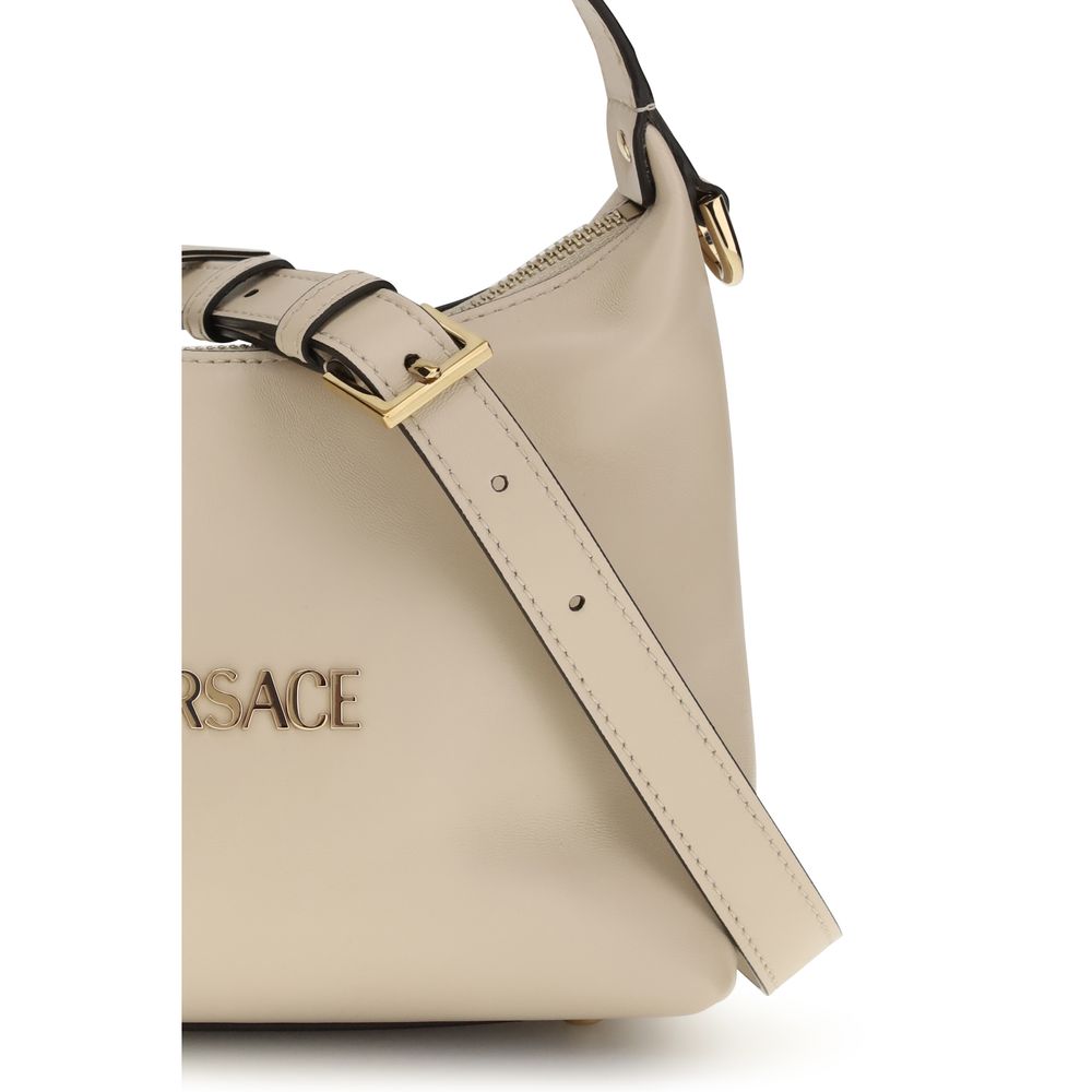 Versace Beige Calf Leather Bos Taurus Handbag Versace