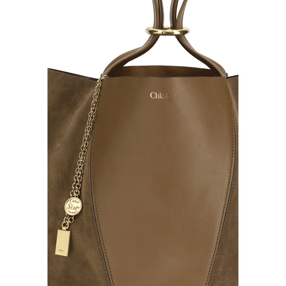 Chloé Beige Calf Leather Bos Taurus Shoulder Bag Chloé