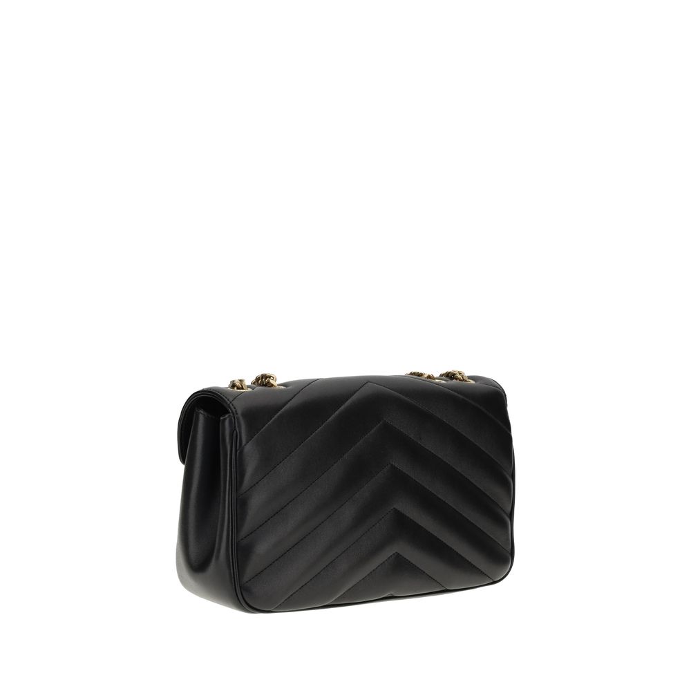 Saint Laurent Black Calf Leather Bos Taurus Shoulder Bag Saint Laurent