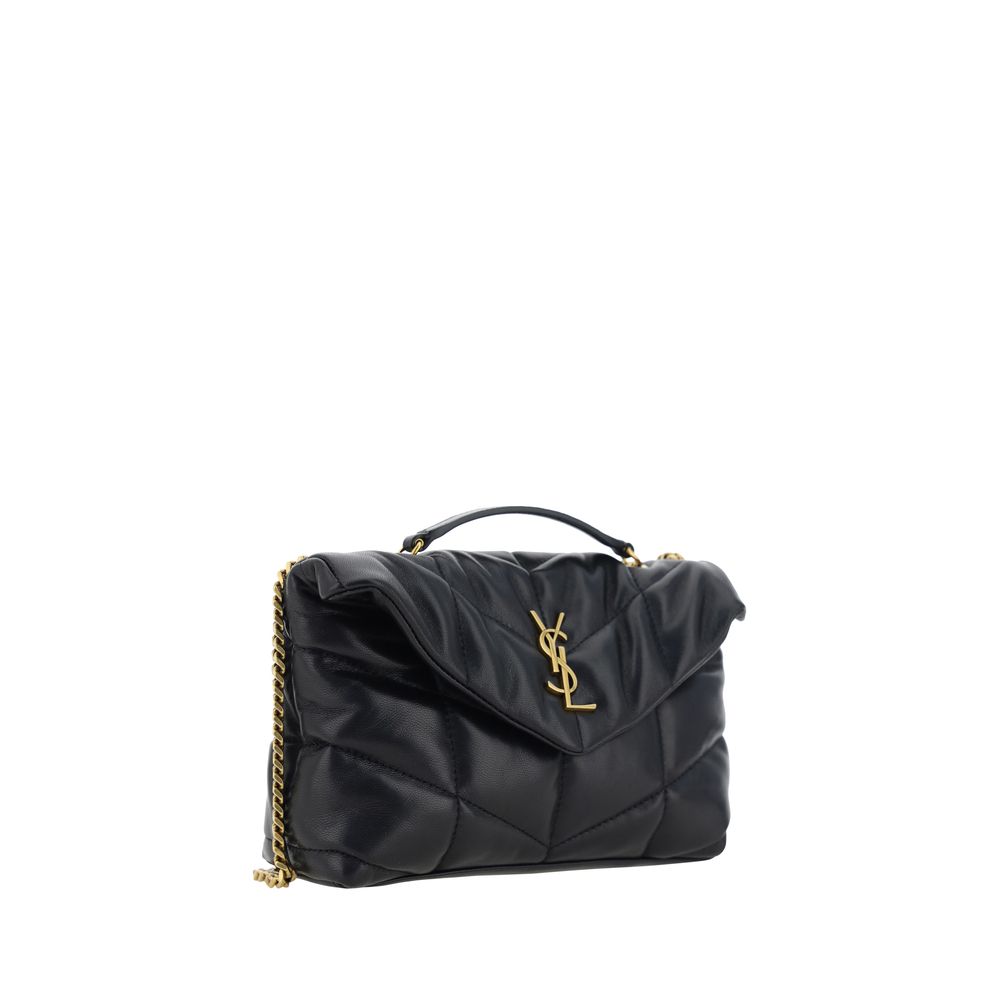 Saint Laurent Black Lamb Ovis Aries Aries Shoulder Bag Saint Laurent