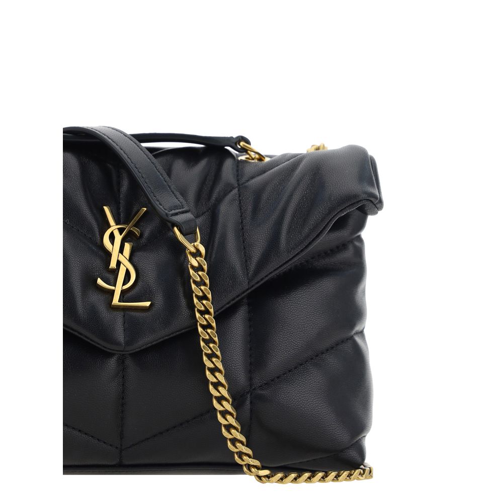 Saint Laurent Black Lamb Ovis Aries Aries Shoulder Bag Saint Laurent
