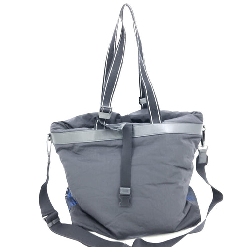 Bottega Veneta Black And Blue Nylon Convertible Tote Bottega Veneta