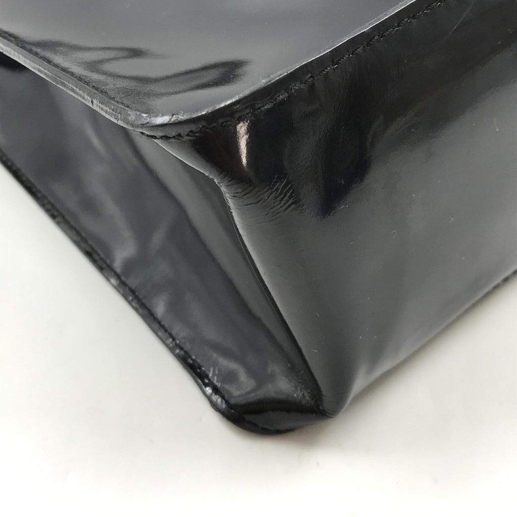Chanel Black Patent Leather Tote Chanel
