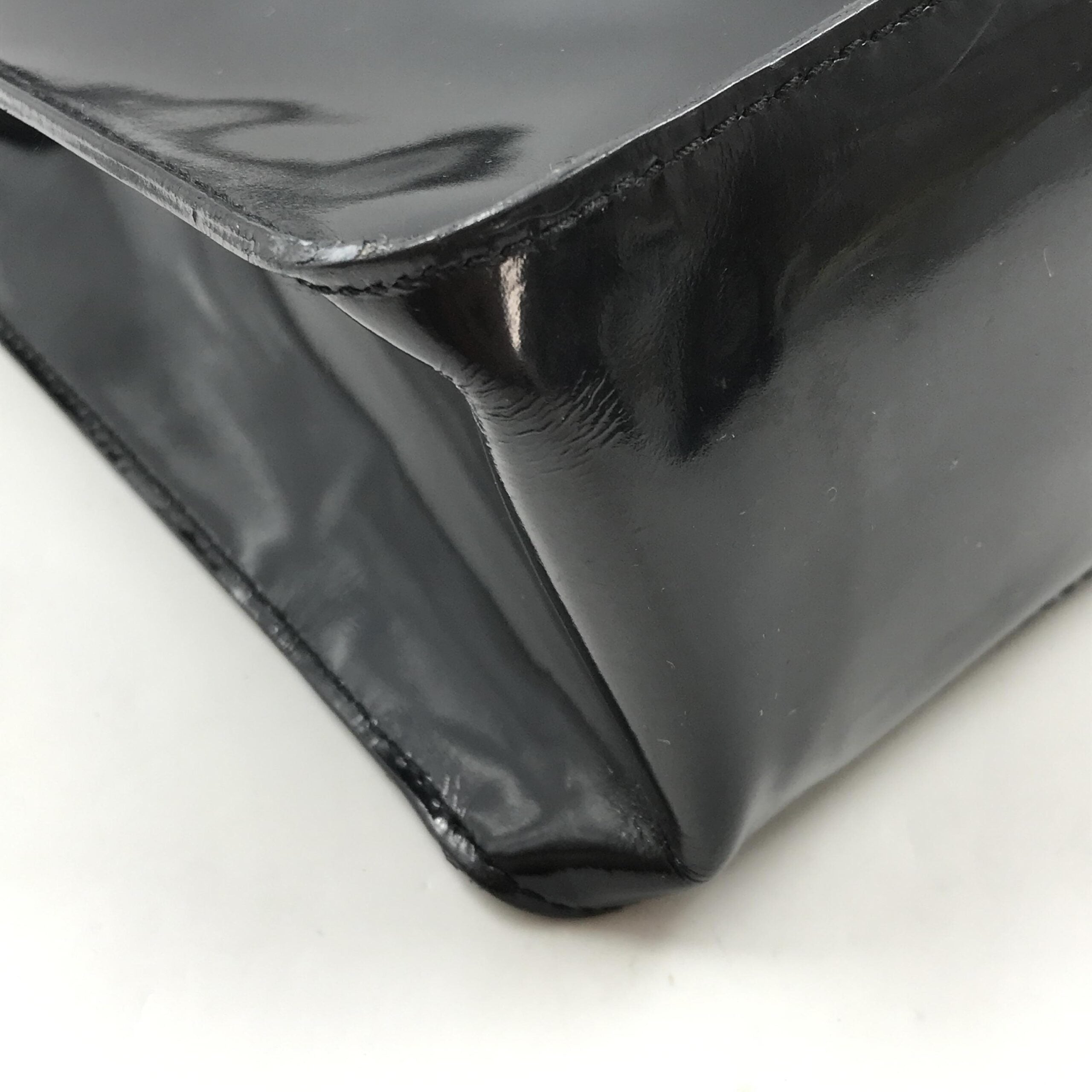 Chanel Black Patent Leather Tote Chanel