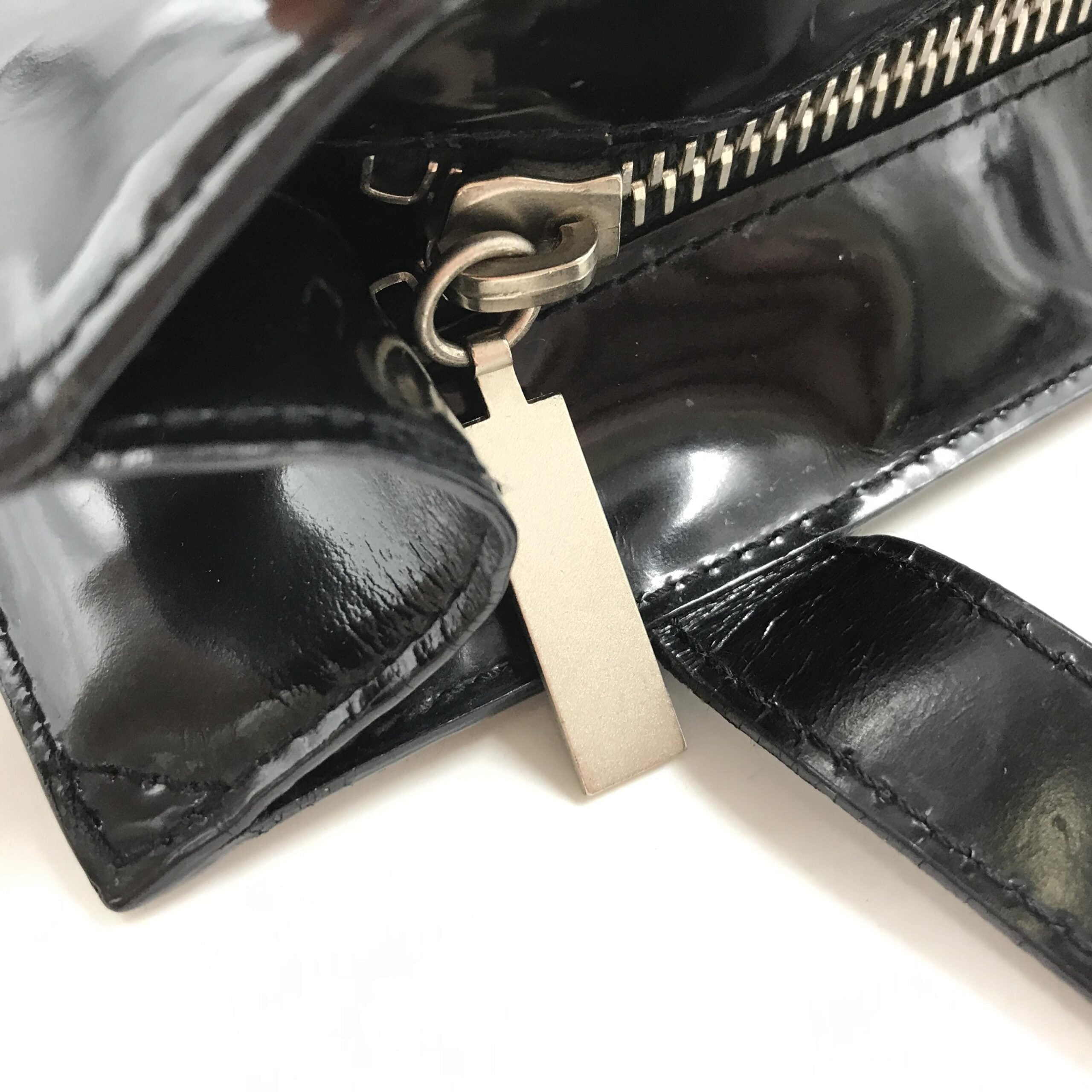 Chanel Black Patent Leather Tote Chanel