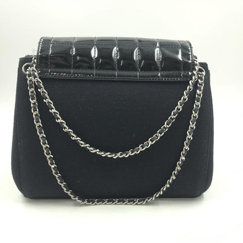 Chanel Chocolate Bar Patent Leather Shoulder Bag Chanel