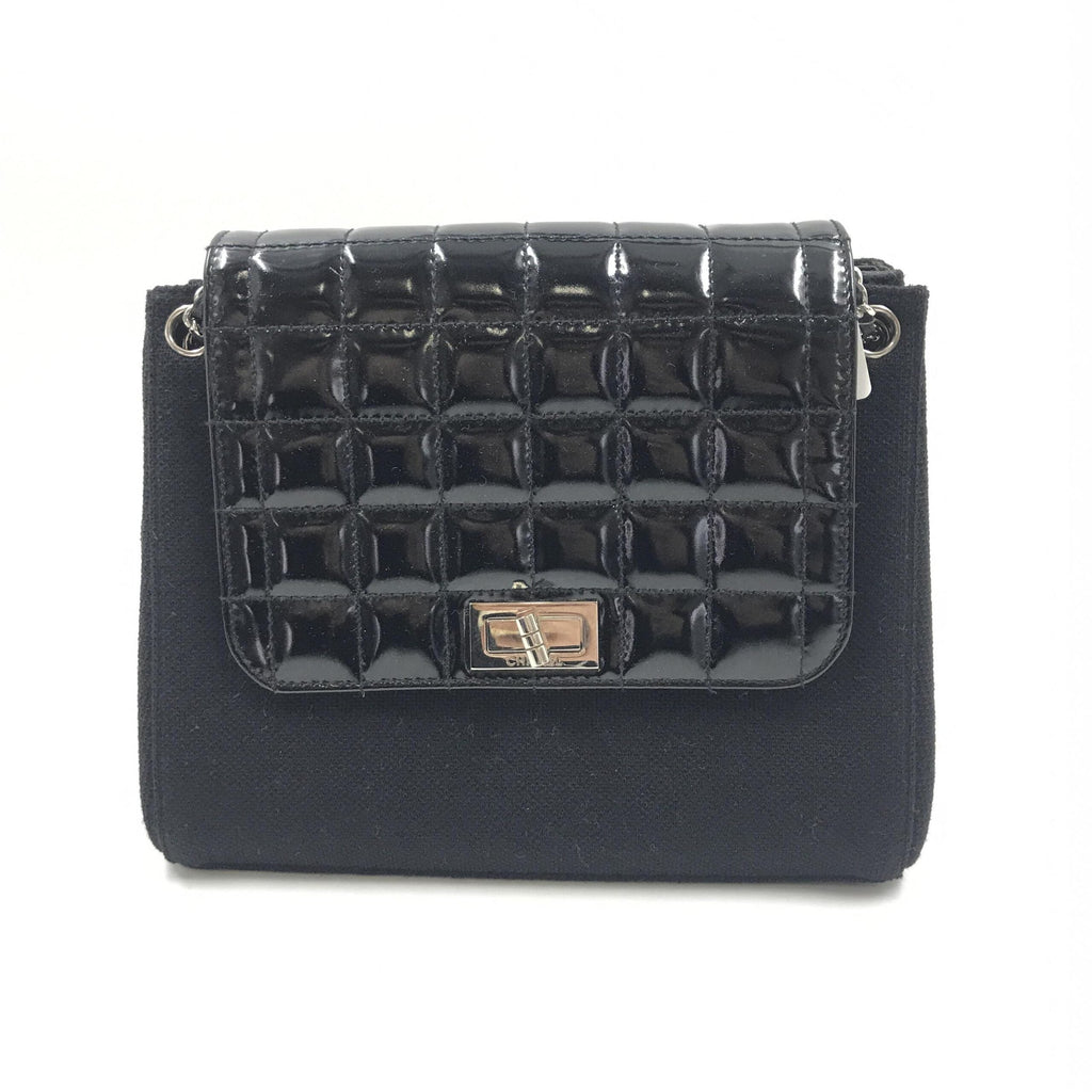 Chanel Chocolate Bar Patent Leather Shoulder Bag Chanel