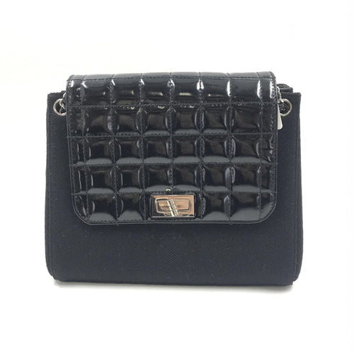 Chanel Chocolate Bar Patent Leather Shoulder Bag Chanel