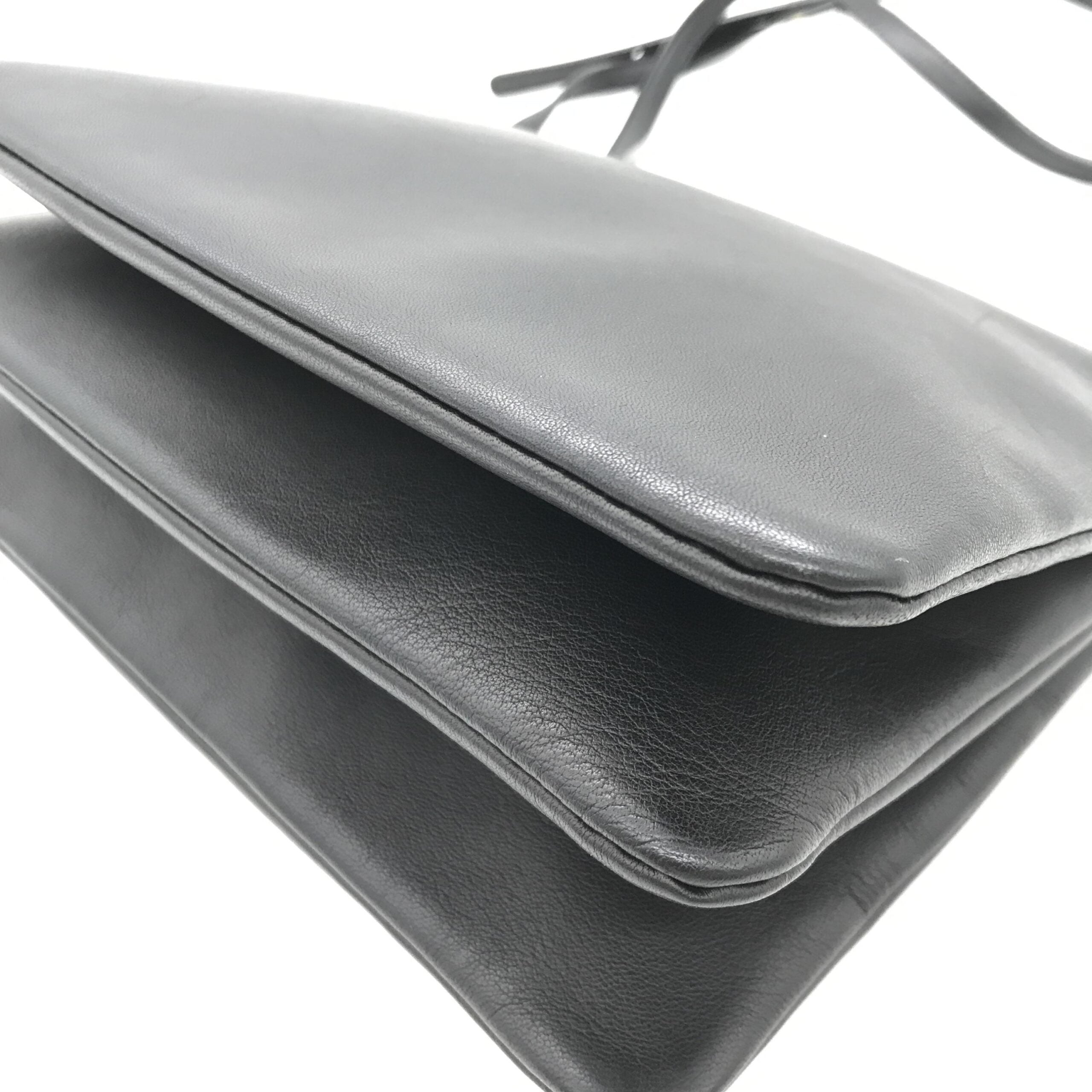 Celine Trio Black Leather Shoulder Bag Celine