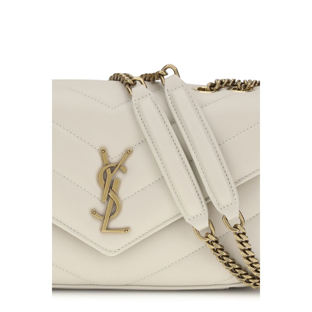 Saint Laurent Beige Lamb Ovis Aries Aries Shoulder Bag Saint Laurent