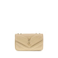 Saint Laurent Beige Lamb Ovis Aries Aries Shoulder Bag Saint Laurent