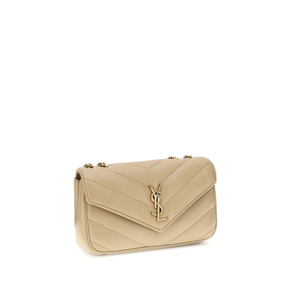 Saint Laurent Beige Lamb Ovis Aries Aries Shoulder Bag Saint Laurent
