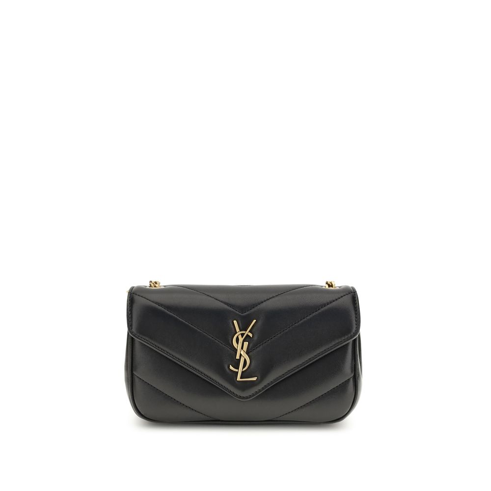Saint Laurent Black Lamb Ovis Aries Aries Shoulder Bag Saint Laurent