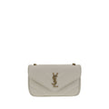 Saint Laurent White Lamb Ovis Aries Aries Shoulder Bag Saint Laurent