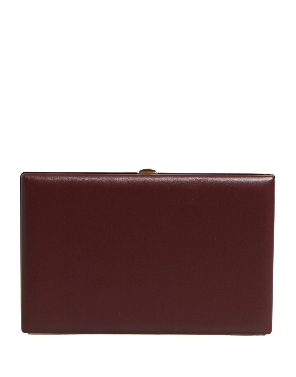 Dolce & Gabbana Brown Calfskin Leather Clutch Evening Purse Dolce & Gabbana
