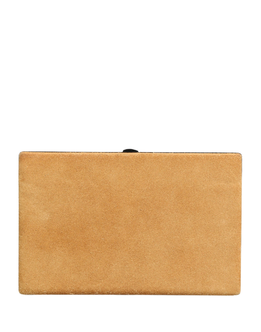 Dolce & Gabbana Beige Velvet & Calf Leather Clutch Evening Purse Dolce & Gabbana