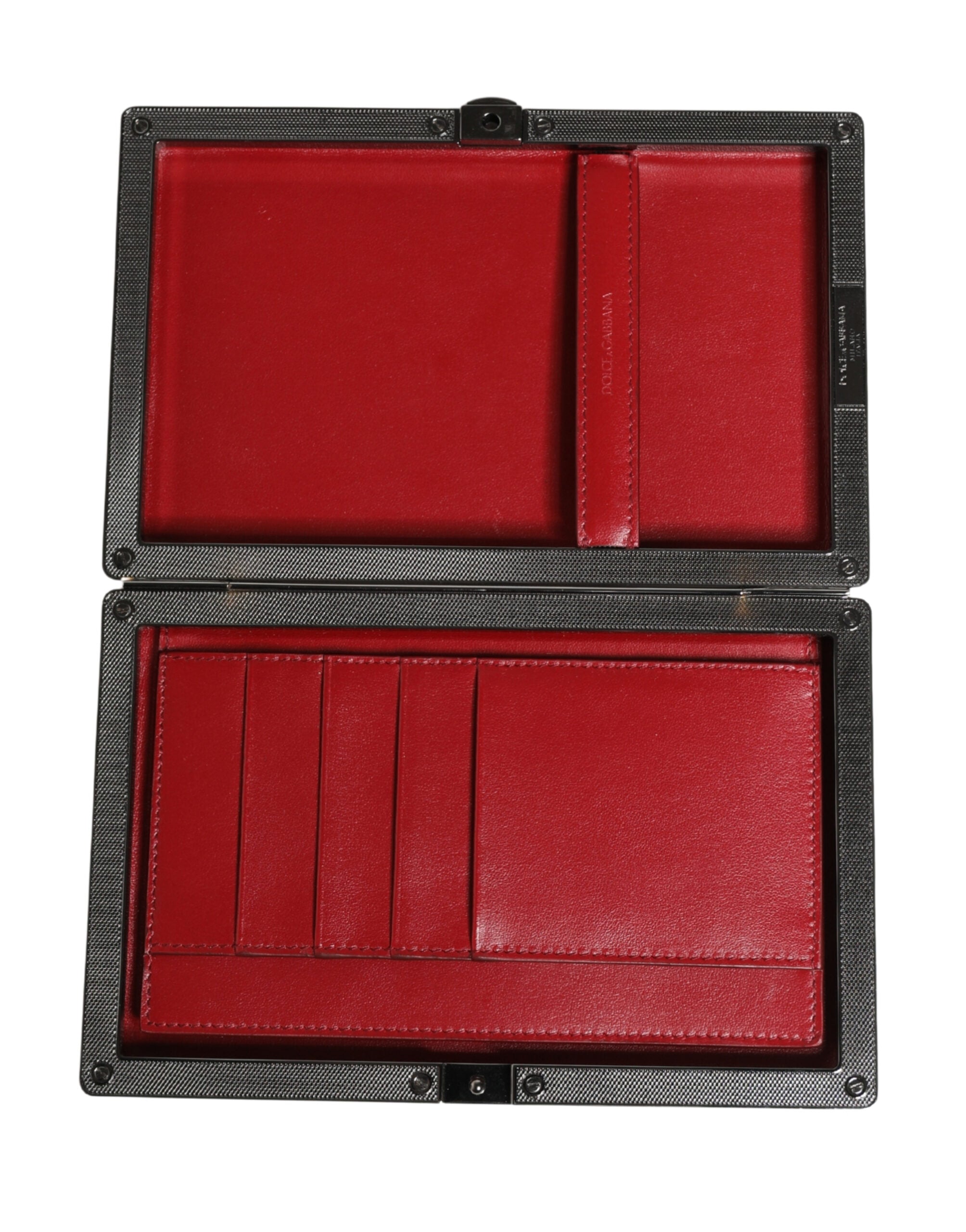Dolce & Gabbana Beige Velvet & Calf Leather Clutch Evening Purse Dolce & Gabbana