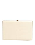 Dolce & Gabbana White Lambskin Leather Miniature Clutch Purse Dolce & Gabbana