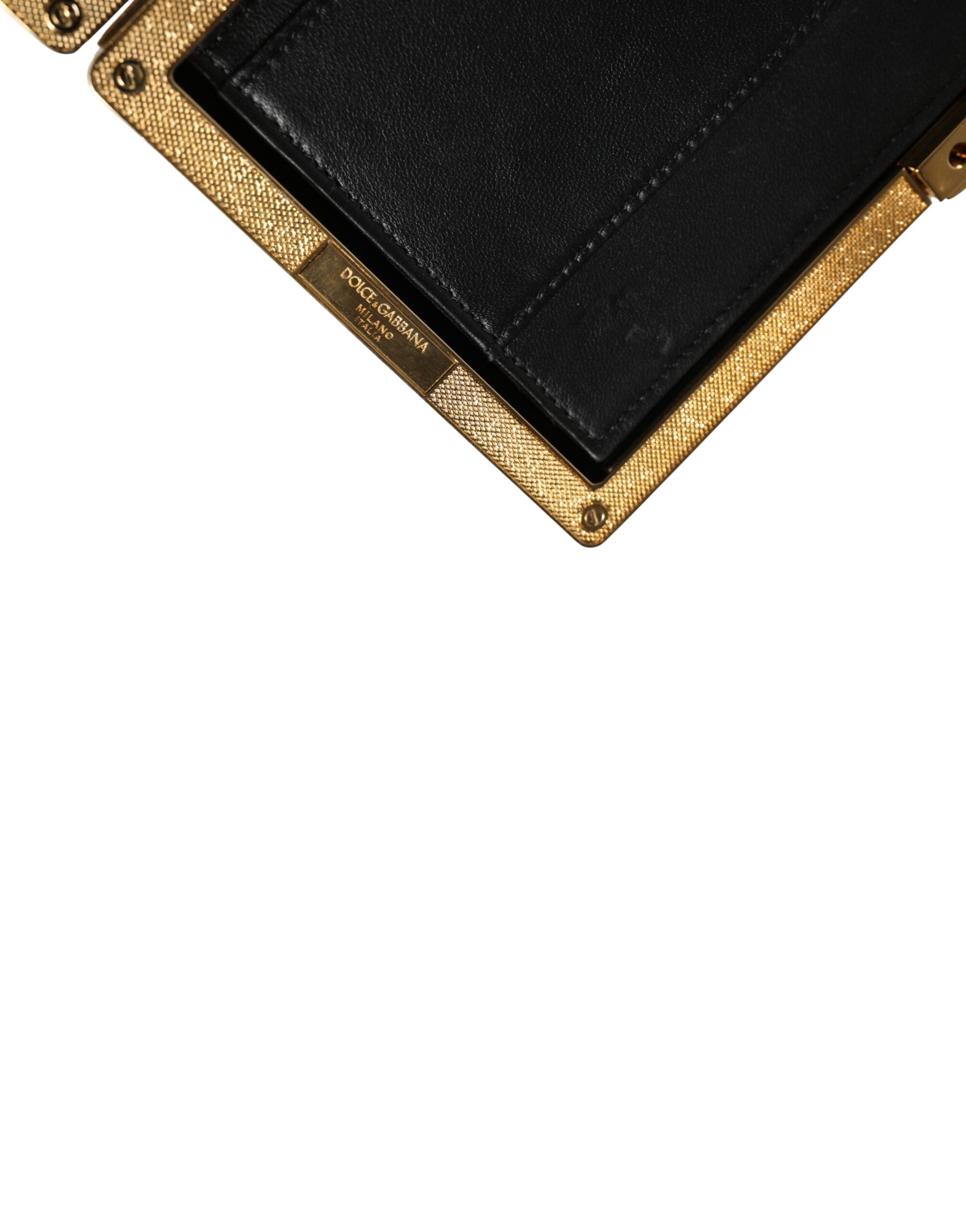 Dolce & Gabbana White Lambskin Leather Miniature Clutch Purse Dolce & Gabbana