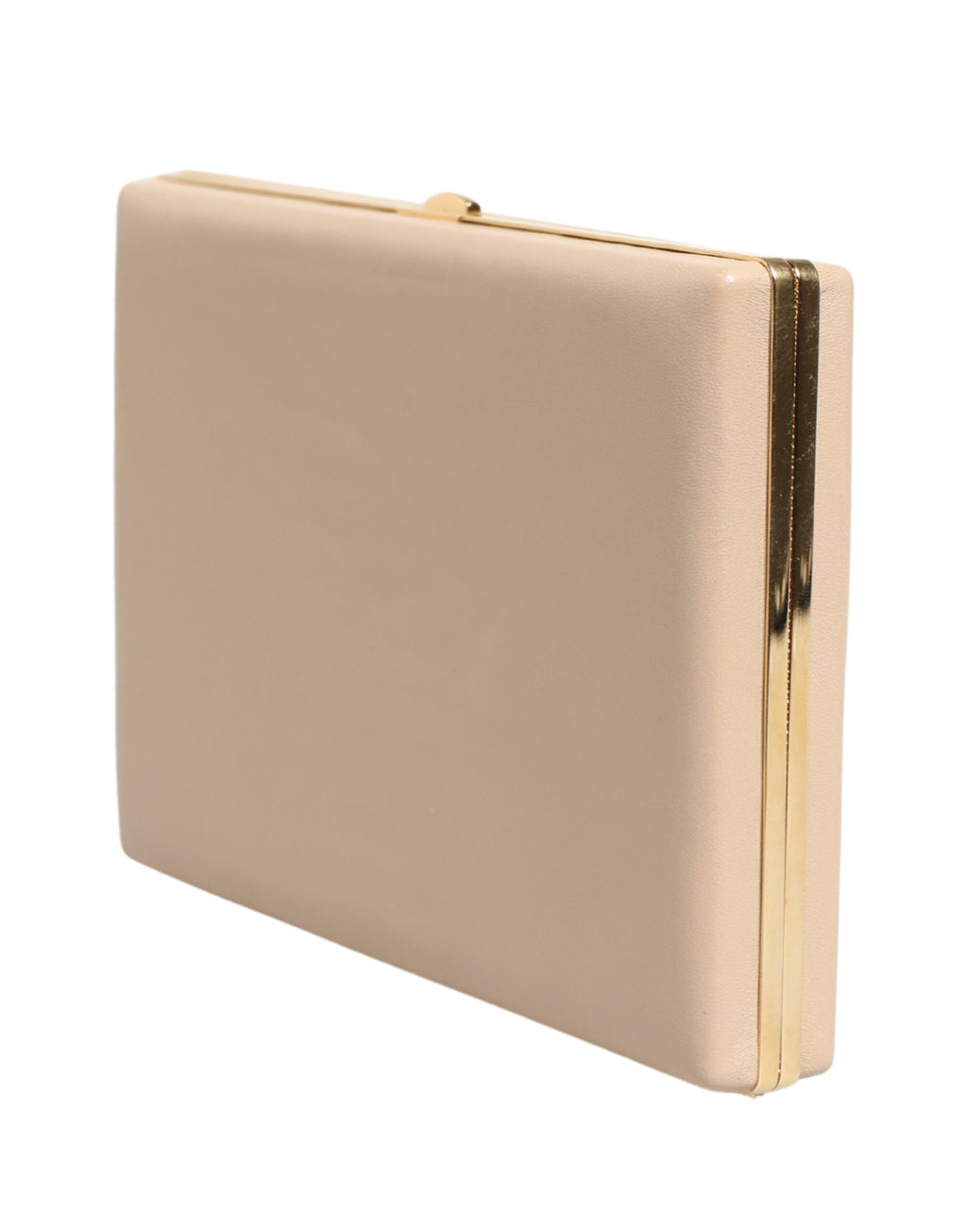 Dolce & Gabbana Beige Lambskin Leather Clutch Evening Women Purse Bag Dolce & Gabbana