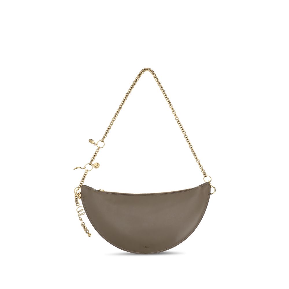 Chloé Gray Calf Leather Bos Taurus Shoulder Bag Chloé