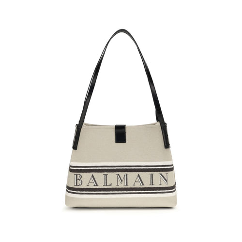 Balmain Beige Cotton Shoulder Bag Balmain