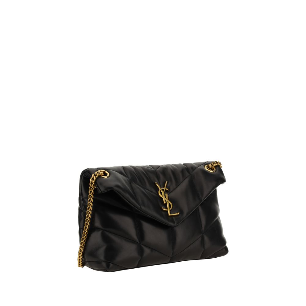 Saint Laurent Black Lamb Leather Shoulder Bag Saint Laurent