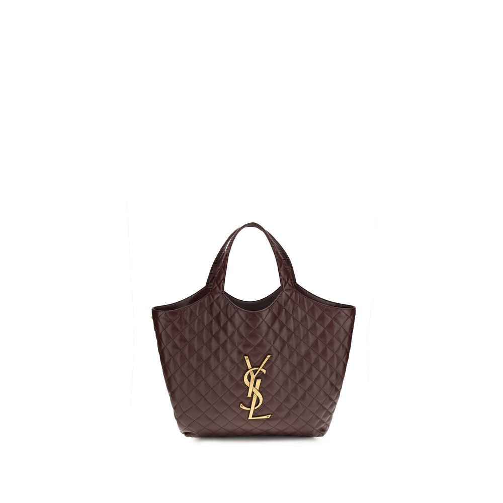 Saint Laurent Bordeaux Quilted Lamb Icare Maxi Shoulder Bag SS26 Saint Laurent
