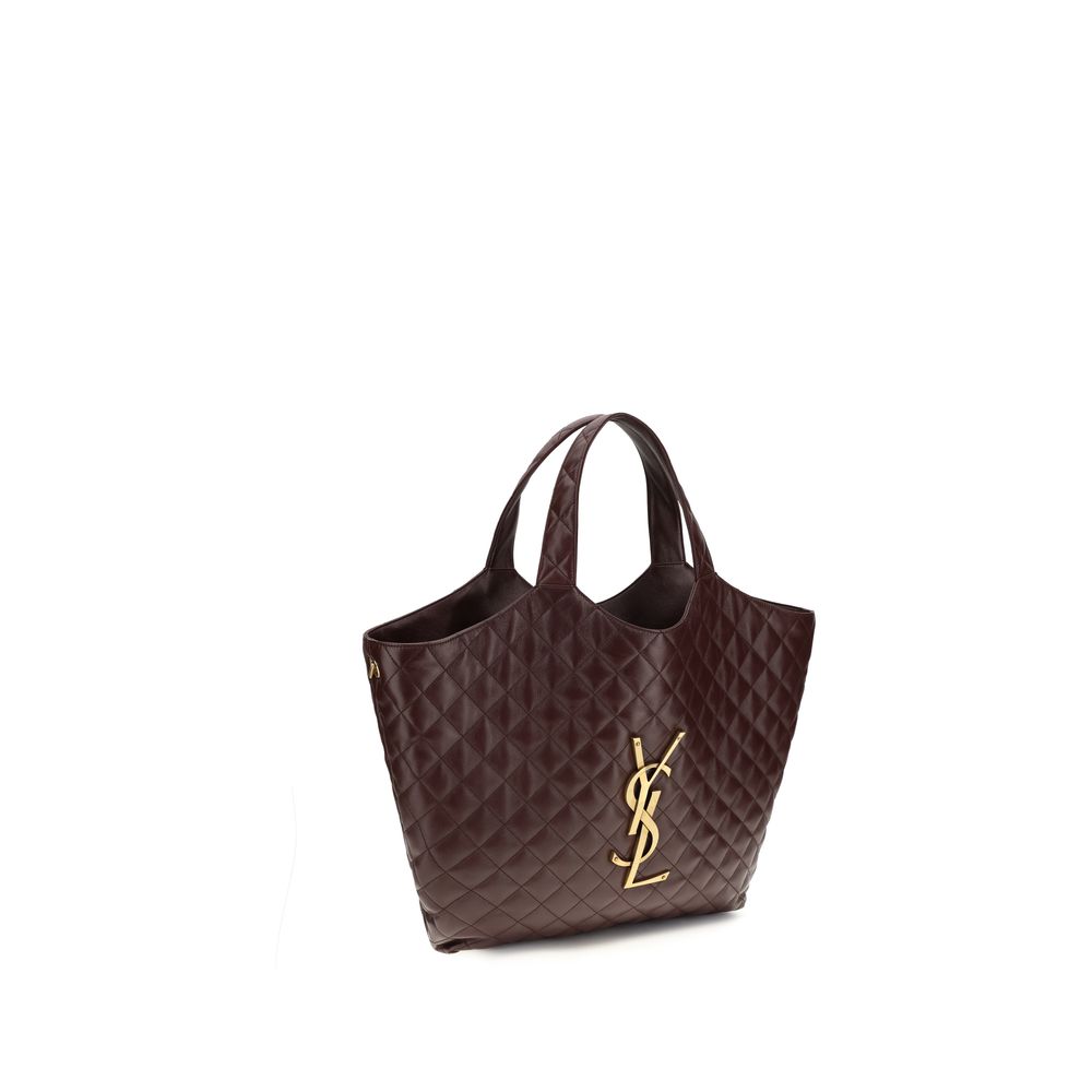 Saint Laurent Bordeaux Quilted Lamb Icare Maxi Shoulder Bag SS26 Saint Laurent