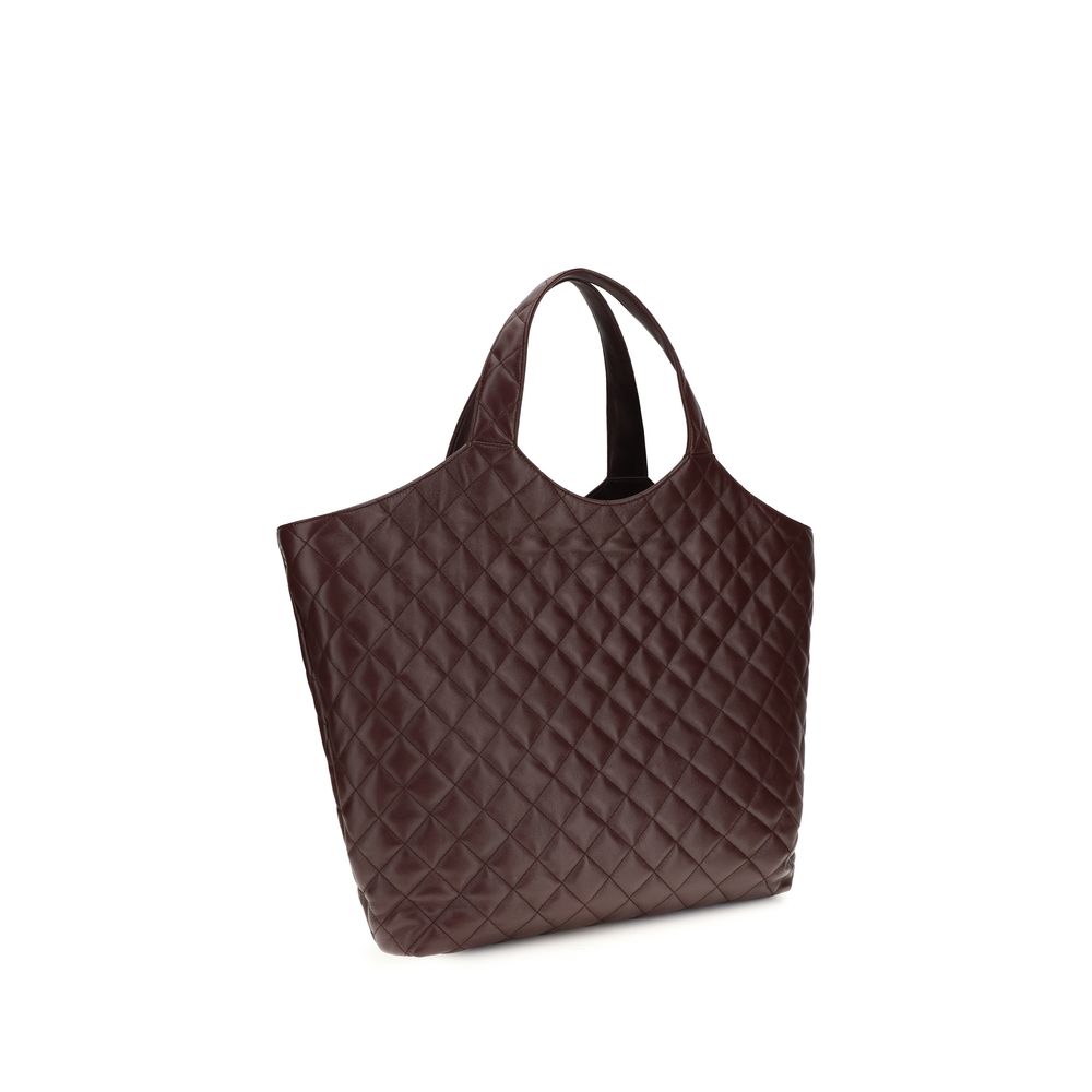 Saint Laurent Bordeaux Quilted Lamb Icare Maxi Shoulder Bag SS26 Saint Laurent