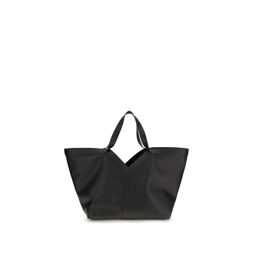 Saint Laurent Black Grained Calf Leather Y Shoulder Bag SS26 Saint Laurent