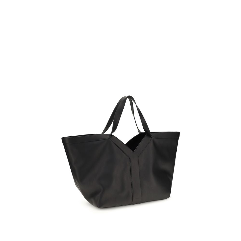 Saint Laurent Black Grained Calf Leather Y Shoulder Bag SS26 Saint Laurent