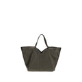 Saint Laurent Bicolor Hammered Calf Leather Y Shoulder Bag SS26 Saint Laurent