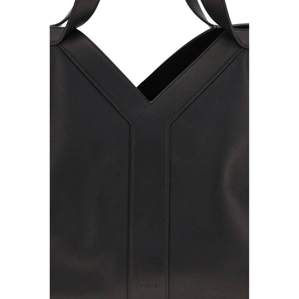 Saint Laurent Black Grained Calf Leather Y Shoulder Bag SS26 Saint Laurent