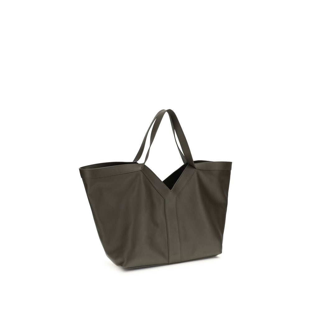 Saint Laurent Bicolor Hammered Calf Leather Y Shoulder Bag SS26 Saint Laurent
