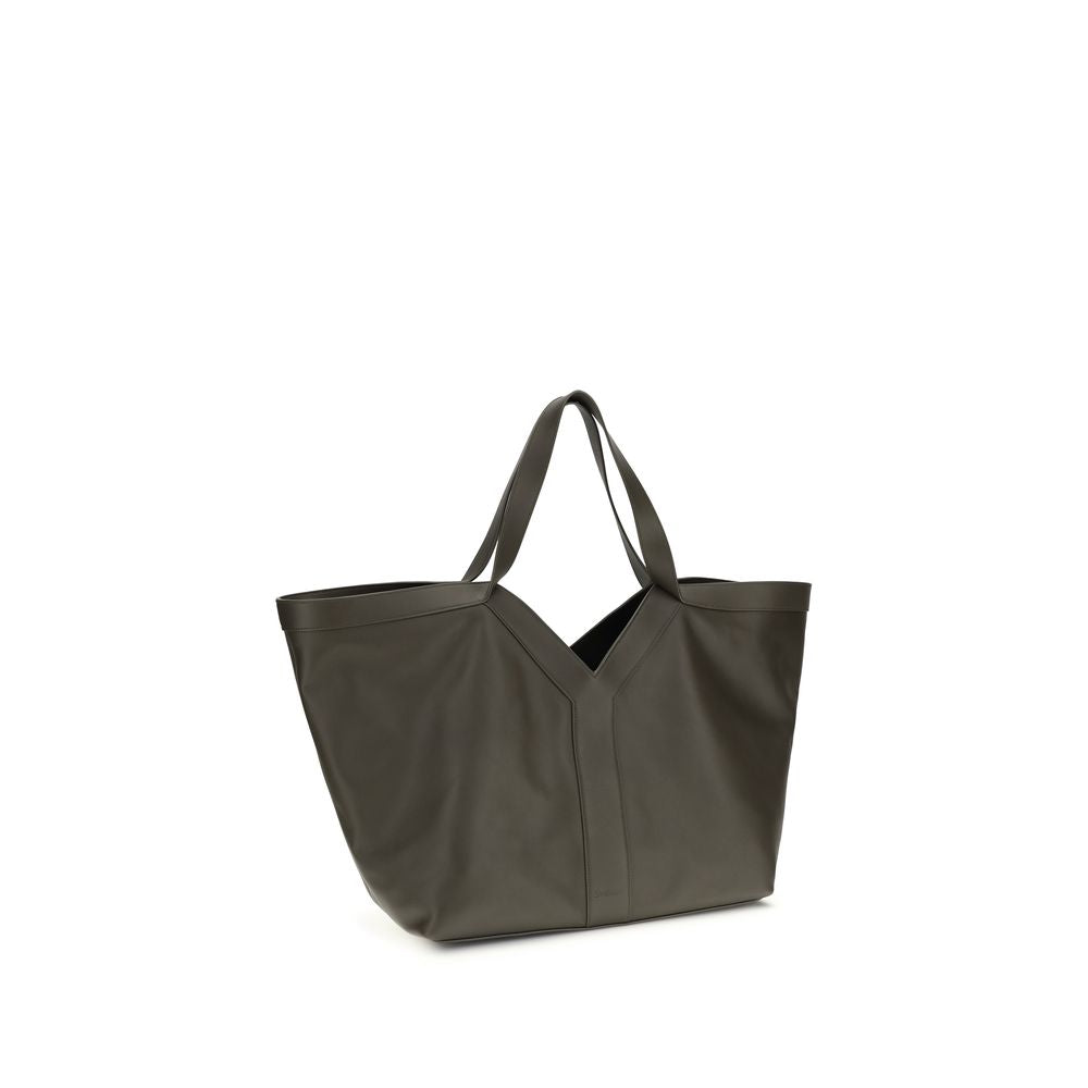 Saint Laurent Bicolor Hammered Calf Leather Y Shoulder Bag SS26 Saint Laurent