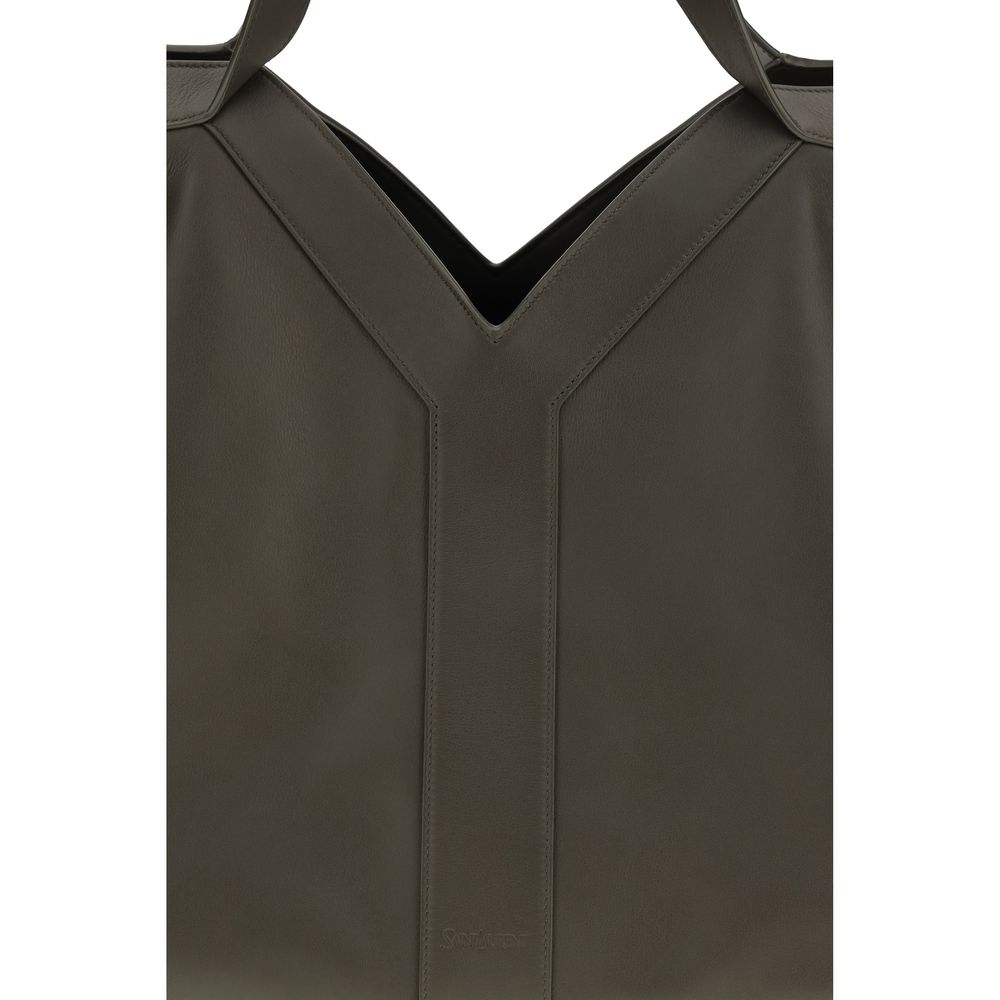 Saint Laurent Bicolor Hammered Calf Leather Y Shoulder Bag SS26 Saint Laurent