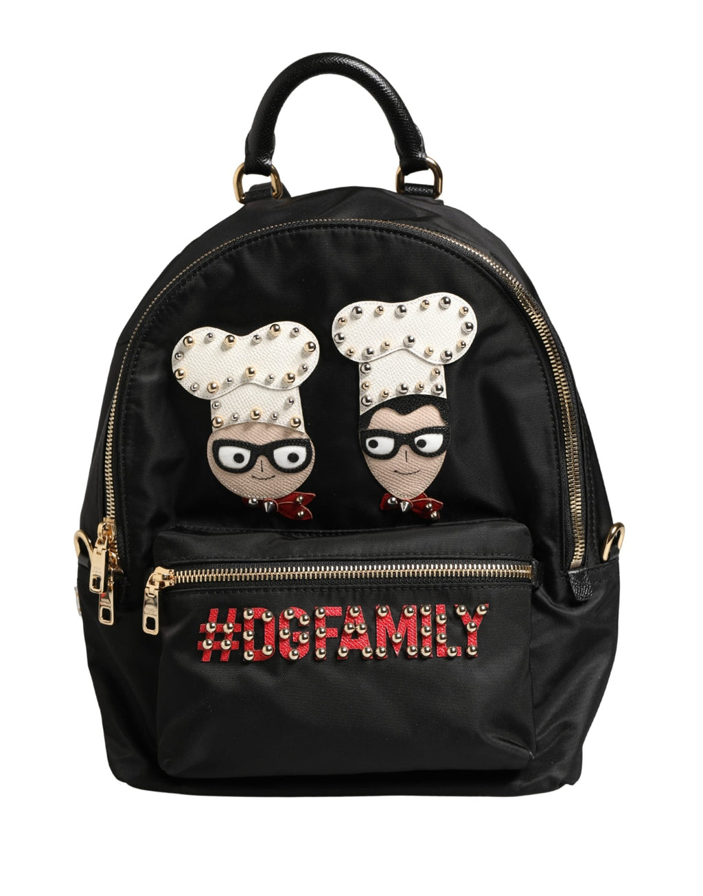 Dolce & Gabbana VULCANO Black Nylon #DGFAMILY Embellished Backpack Bag Dolce & Gabbana
