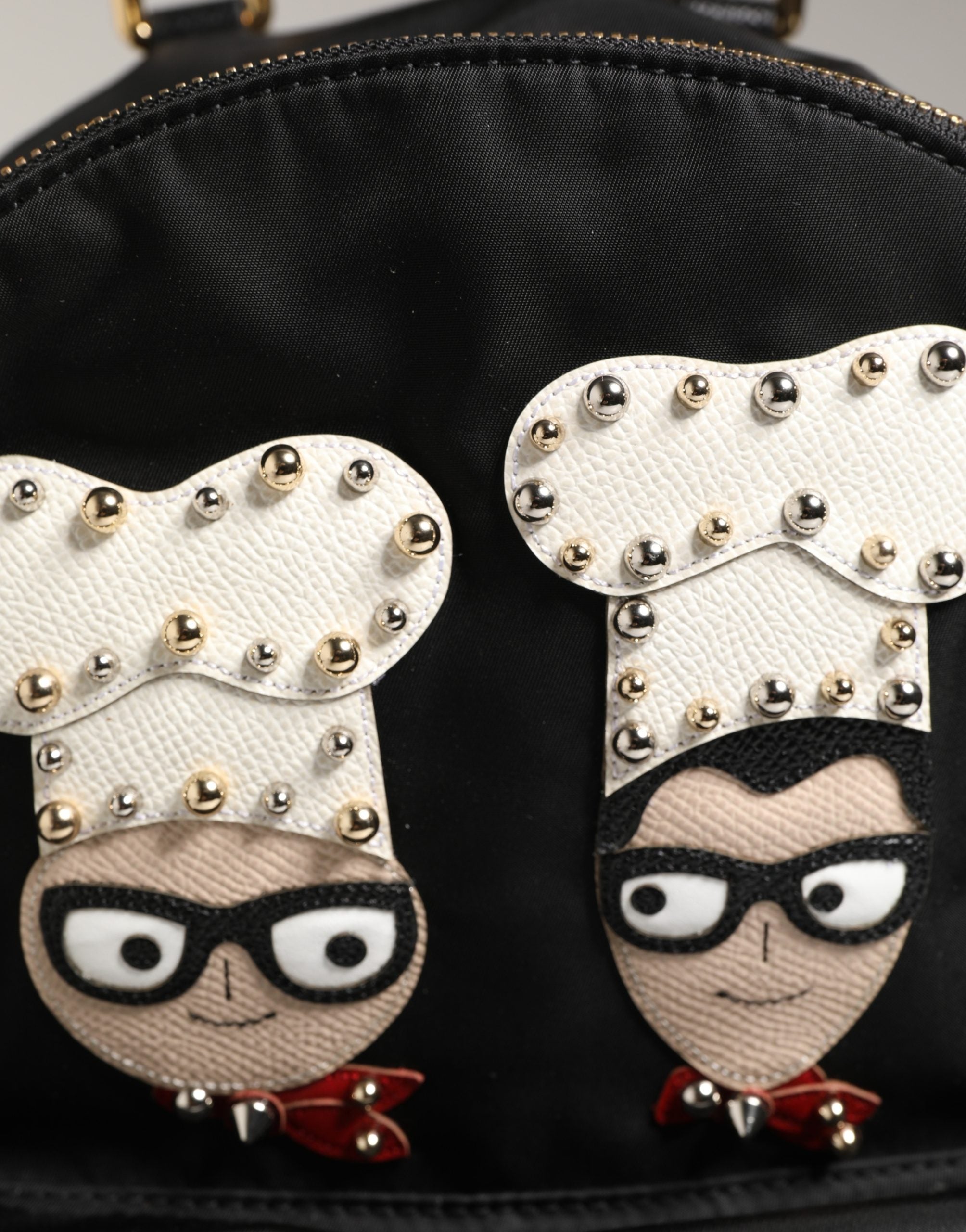 Dolce & Gabbana VULCANO Black Nylon #DGFAMILY Embellished Backpack Bag Dolce & Gabbana