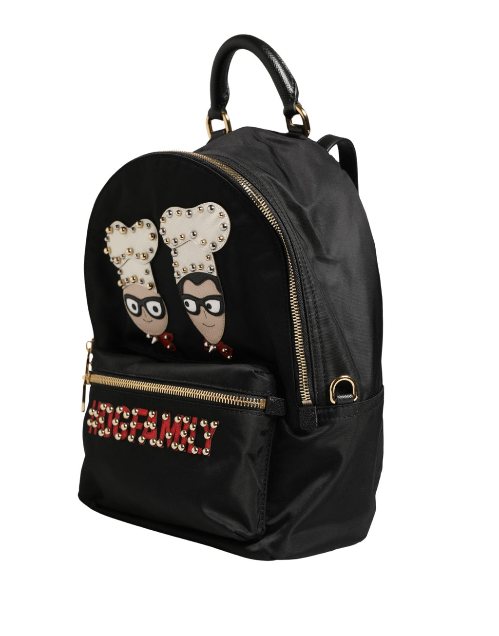 Dolce & Gabbana VULCANO Black Nylon #DGFAMILY Embellished Backpack Bag Dolce & Gabbana
