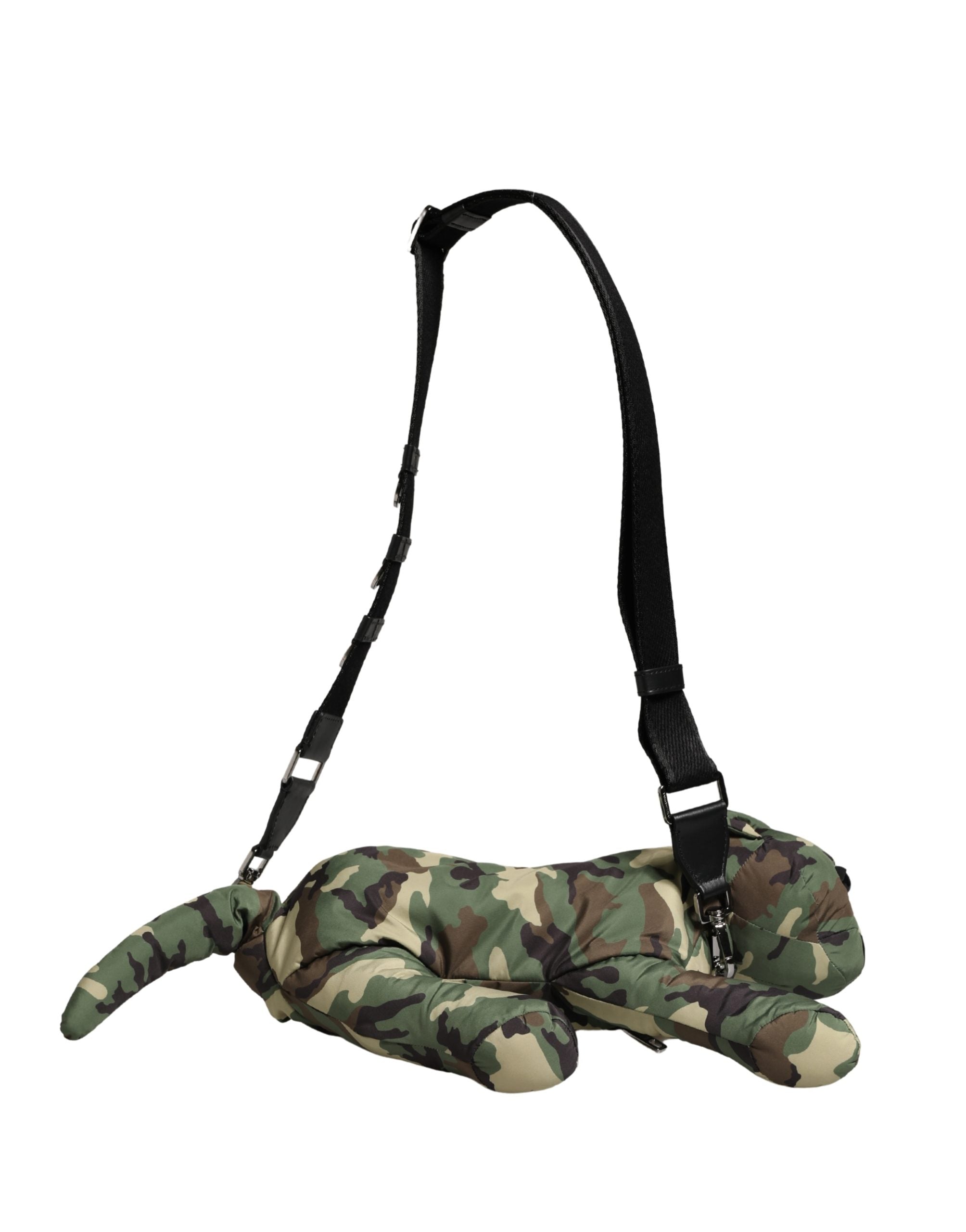 Dolce & Gabbana Multicolor Camouflage Animal Silhouette Waist Borse Bag Dolce & Gabbana