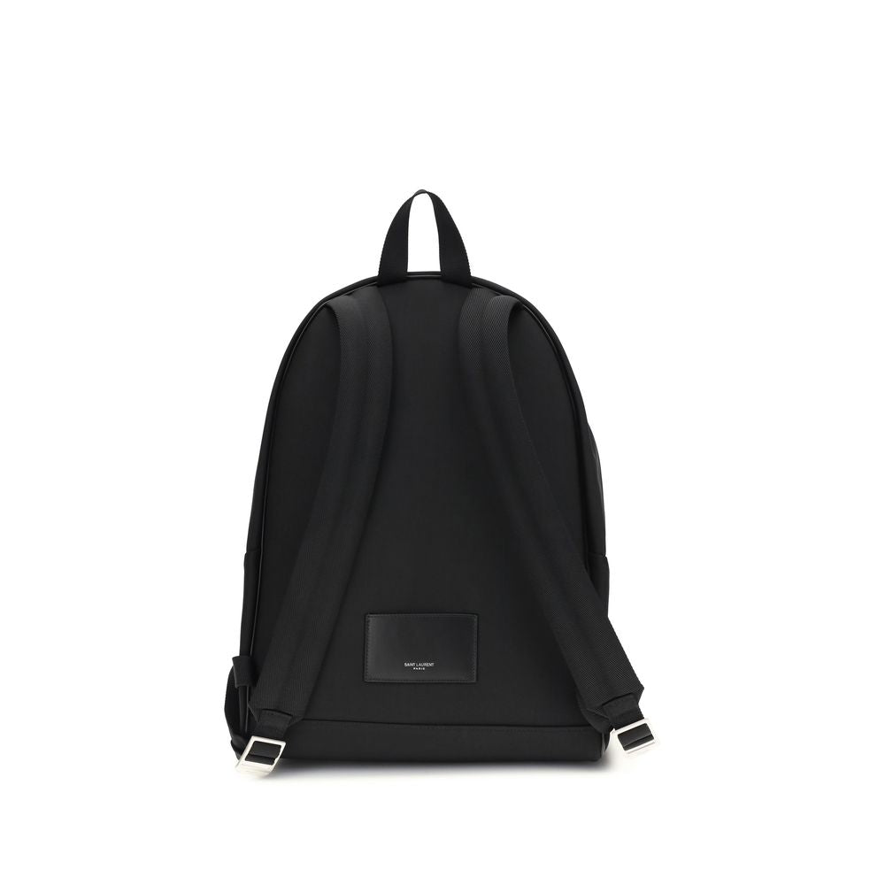 Saint Laurent Black Nylon Backpack Saint Laurent