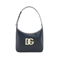 Dolce & Gabbana Black Calf Leather Bos Taurus Shoulder Bag Dolce & Gabbana