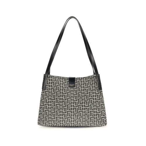 Balmain Black Cotton Shoulder Bag Balmain