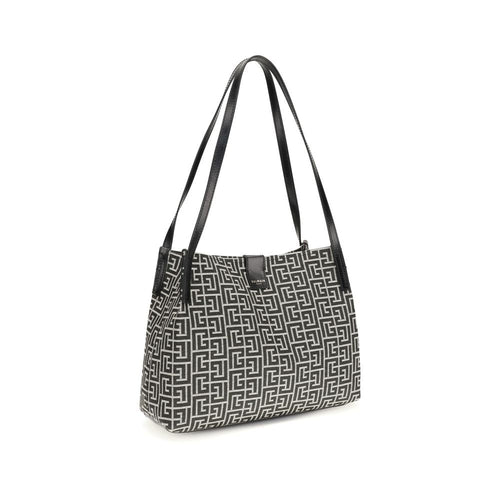 Balmain Black Cotton Shoulder Bag Balmain