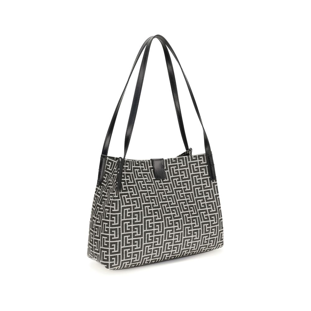 Balmain Black Cotton Shoulder Bag Balmain