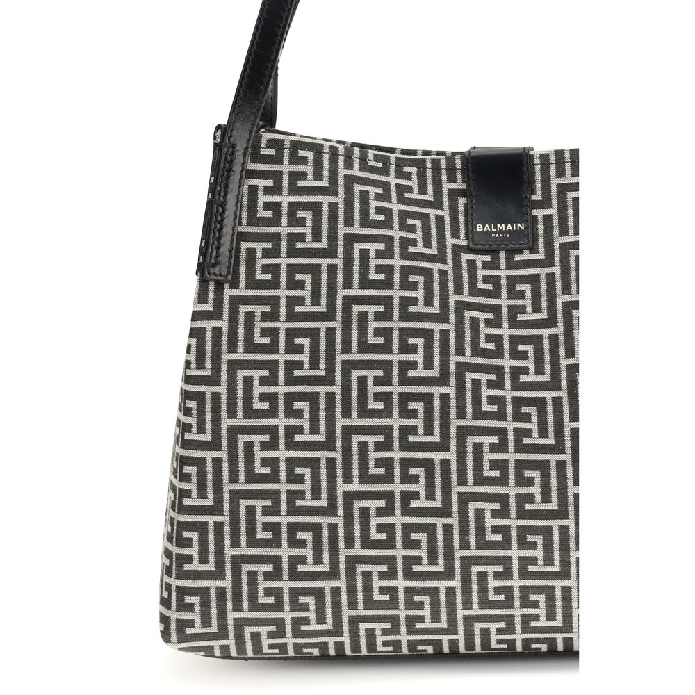 Balmain Black Cotton Shoulder Bag Balmain