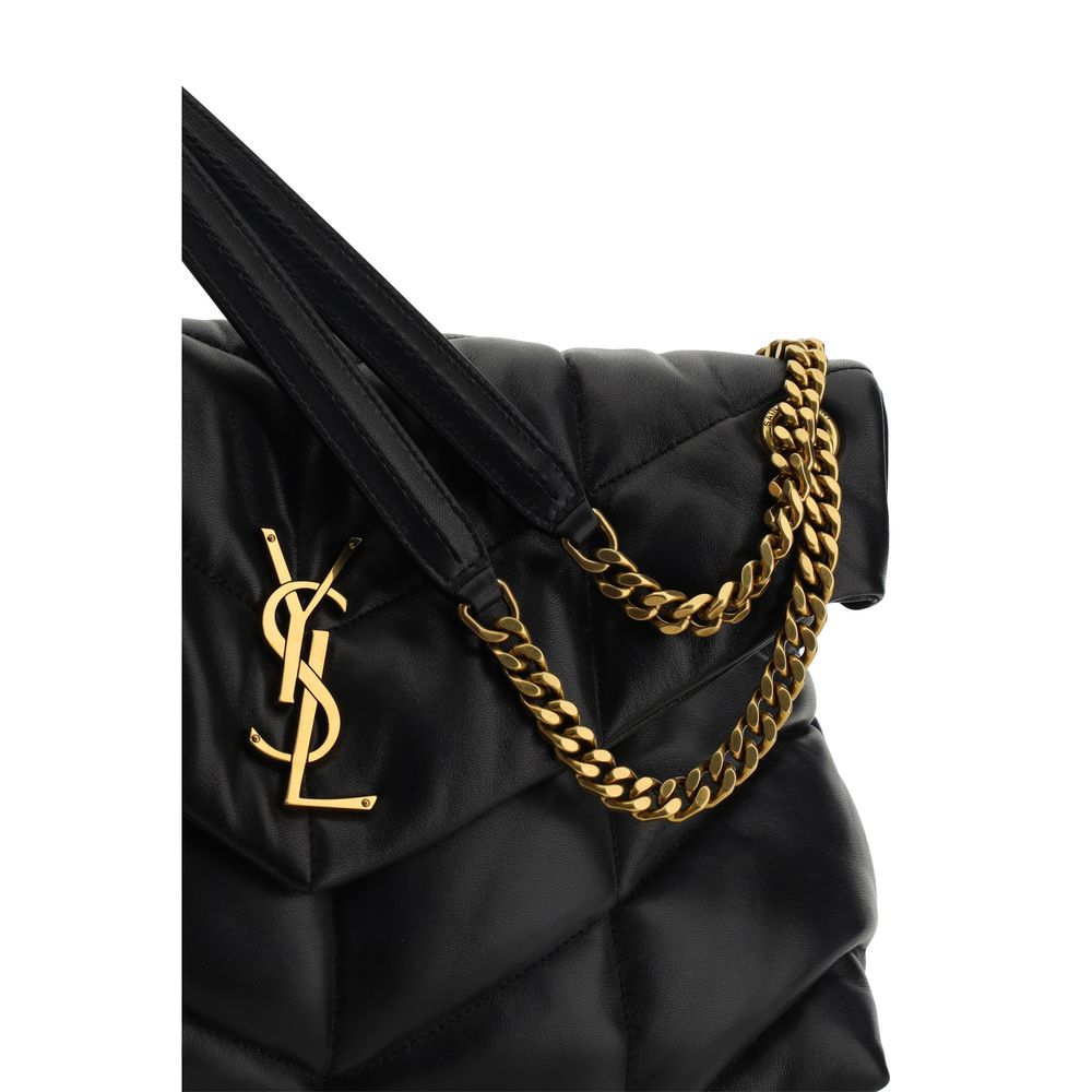 Saint Laurent Black Lamb Leather Shoulder Bag Saint Laurent