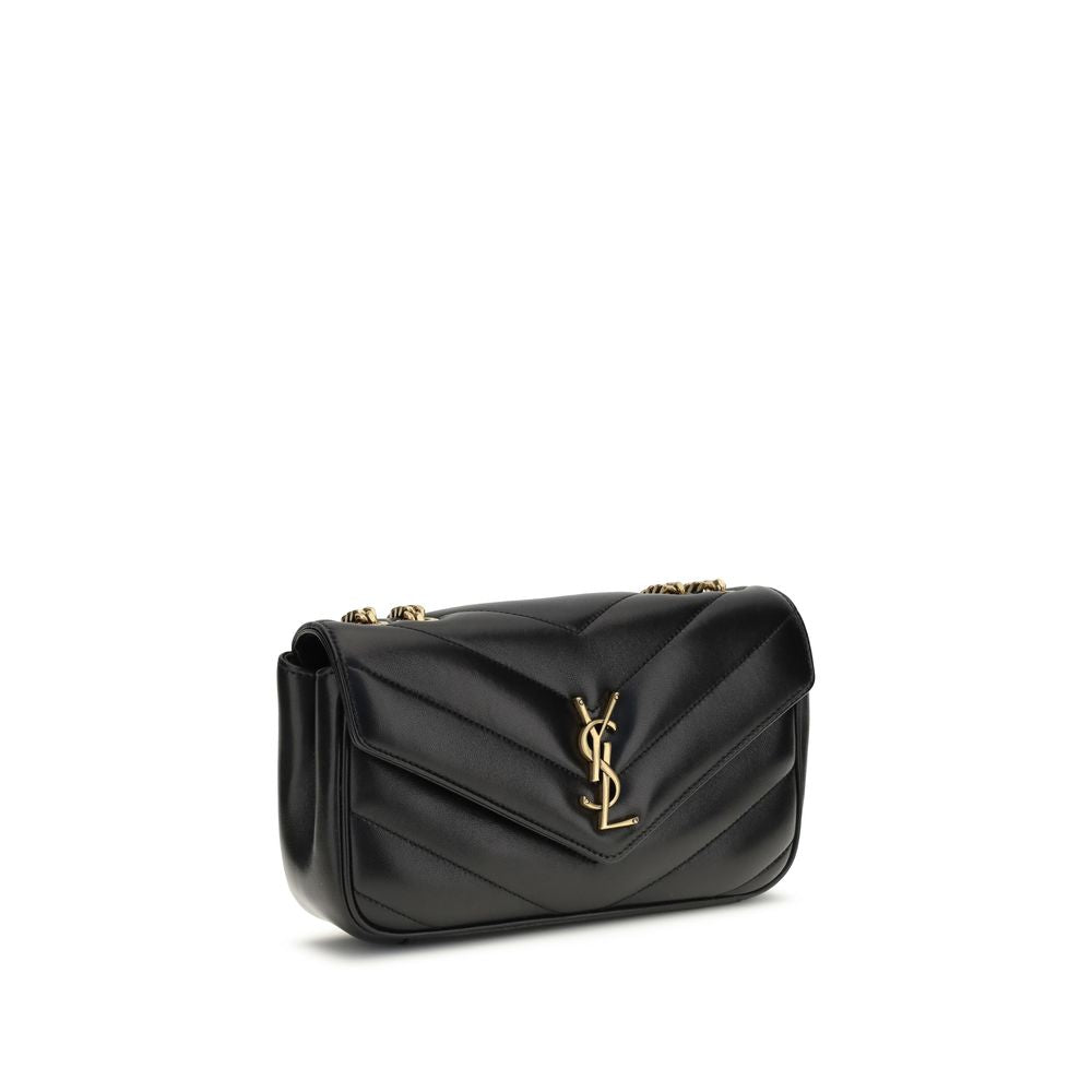 Saint Laurent Black Lamb Ovis Aries Aries Shoulder Bag Saint Laurent